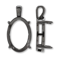 With a vailBezel Oval #4120 Black