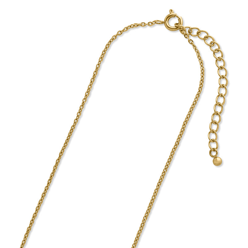 ステンレス316L チェーンネックレス ST235SF(アジャスター付) ゴールド(イオンプレーティング)(SUS316L)