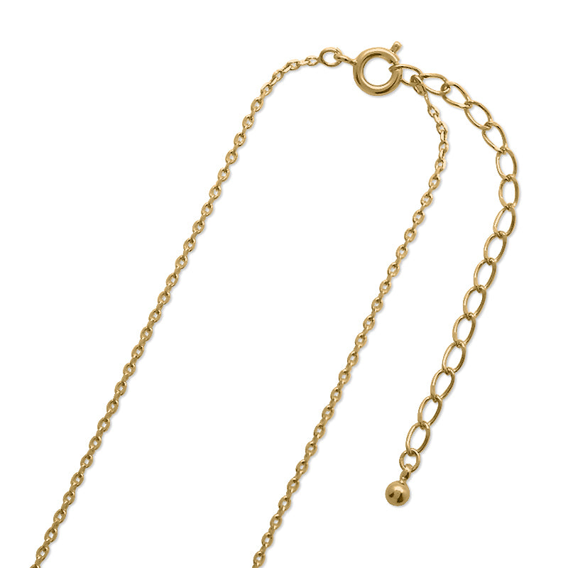 Stainless steel 316L chain necklace 230SF (with adjuster) Gold (ion plating) (SUS316L)
