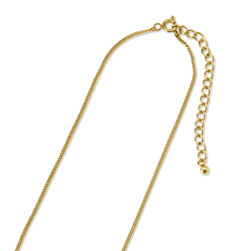 Stainless steel 316L chain necklace 130S (with adjuster) Gold (ion plating) (SUS316L)