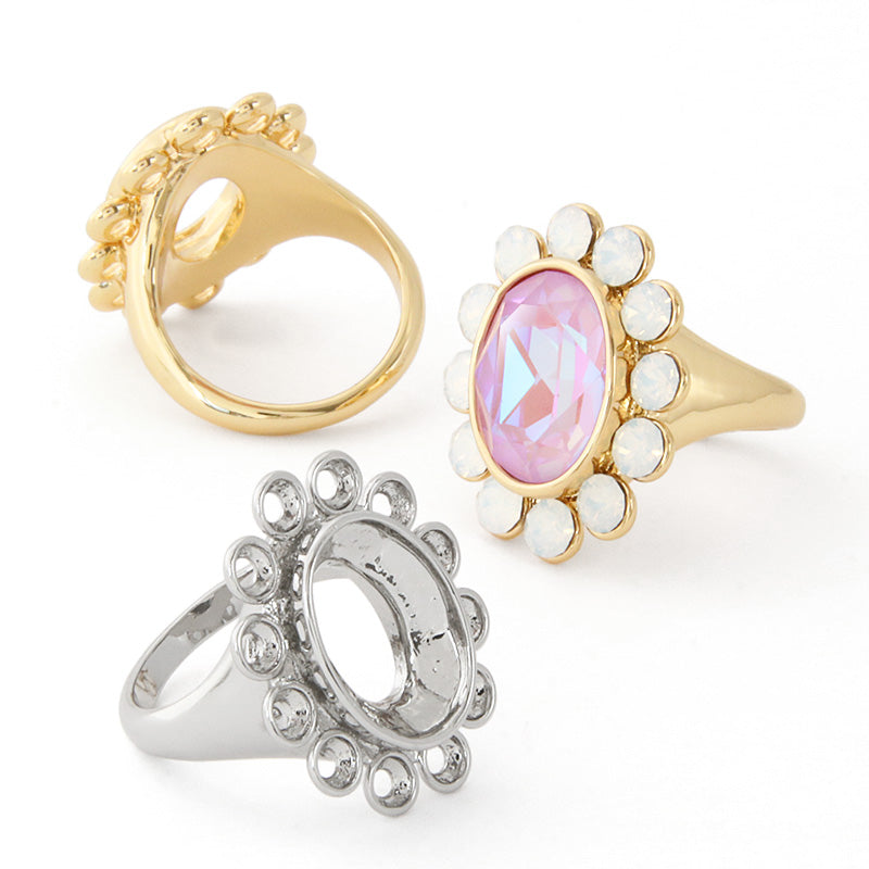 リング台 ストーン巻石座付 #4120 ゴールド