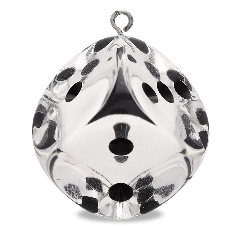 ドイツ製アクリル ダイス ラウンド 1カン クリスタル/ブラック