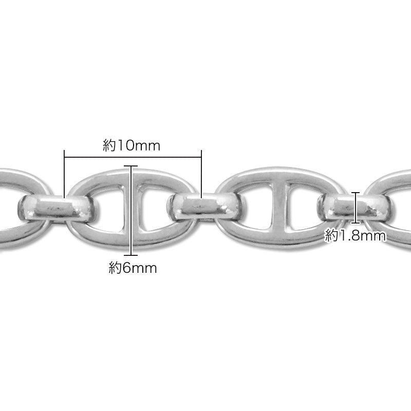 ステンレス304 チェーンブレス 3 生地(SUS304)