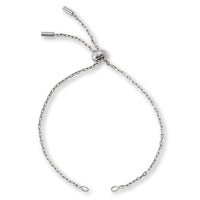 ステンレス304 チェーンブレス 小判 ストッパー付 生地(SUS304)