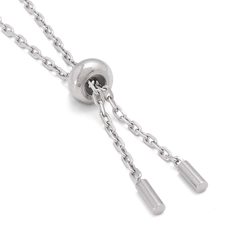 ステンレス304 チェーンブレス 小判 ストッパー付 生地(SUS304)