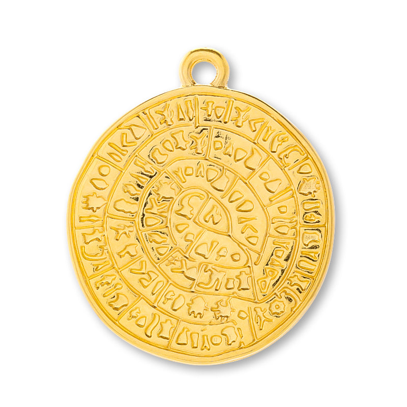 ギリシャチャーム ファイストスの円盤 ゴールド