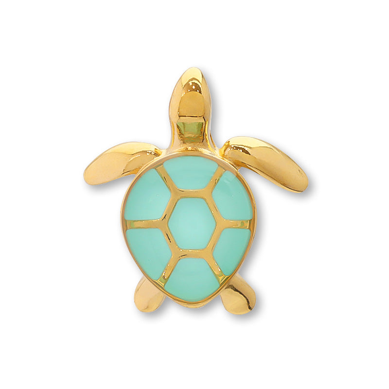 ギリシャチャーム タートル ターコイズ/G