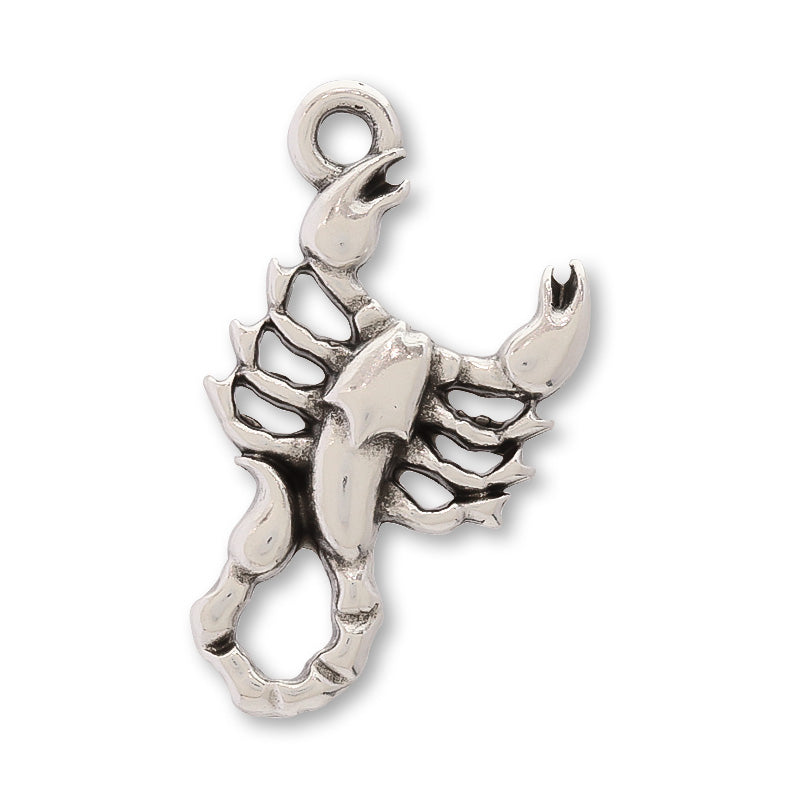 ギリシャチャーム スコーピオン 銀古美