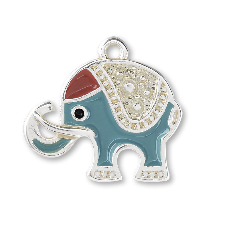 ギリシャチャーム エレファント ブルーマルチ/SV