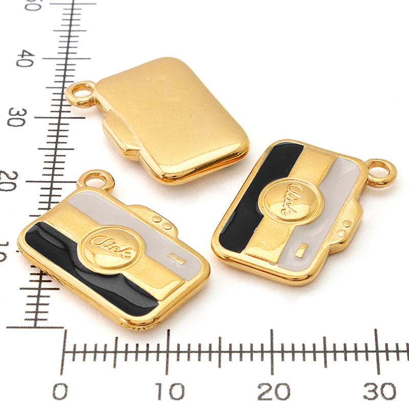 ギリシャチャーム レトロカメラ ブラックマルチ/G