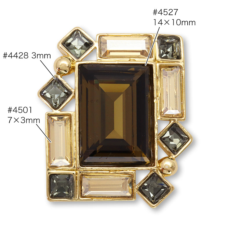 石座チャーム1 ゴールド