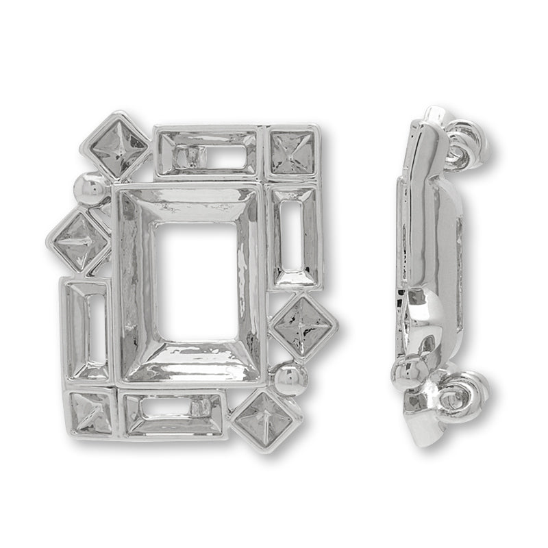 石座チャーム1 ロジウムカラー