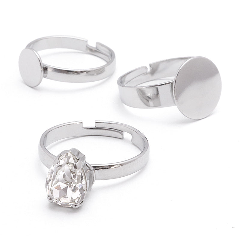 ステンレス316L リング台 丸皿付 生地(SUS316L)