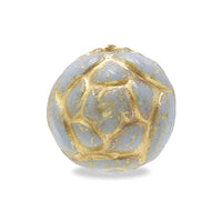 Czech Round Rose Silk Lt. Blue/G