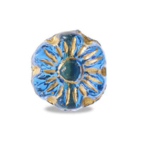 Czech Flower 6 Blue/G