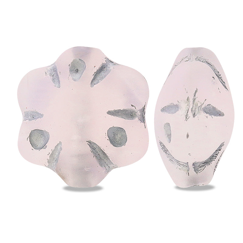 Czech Puff Flower Mixed Pink Matte/B