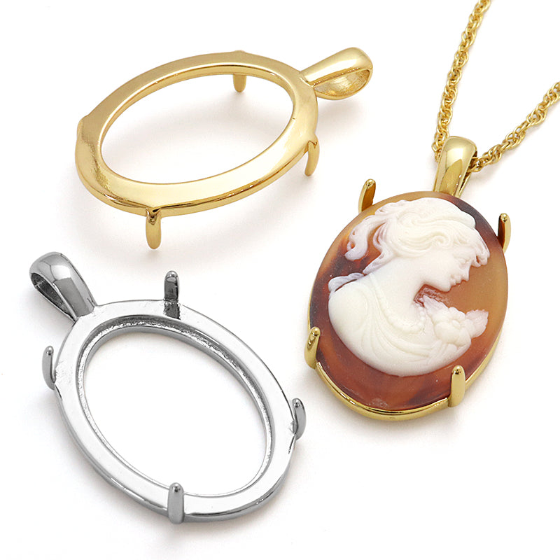 ドイツ製カメオ レディ3 べっ甲/アイボリー