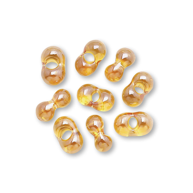 Czech Seed Farfalle Topaz Sphinx