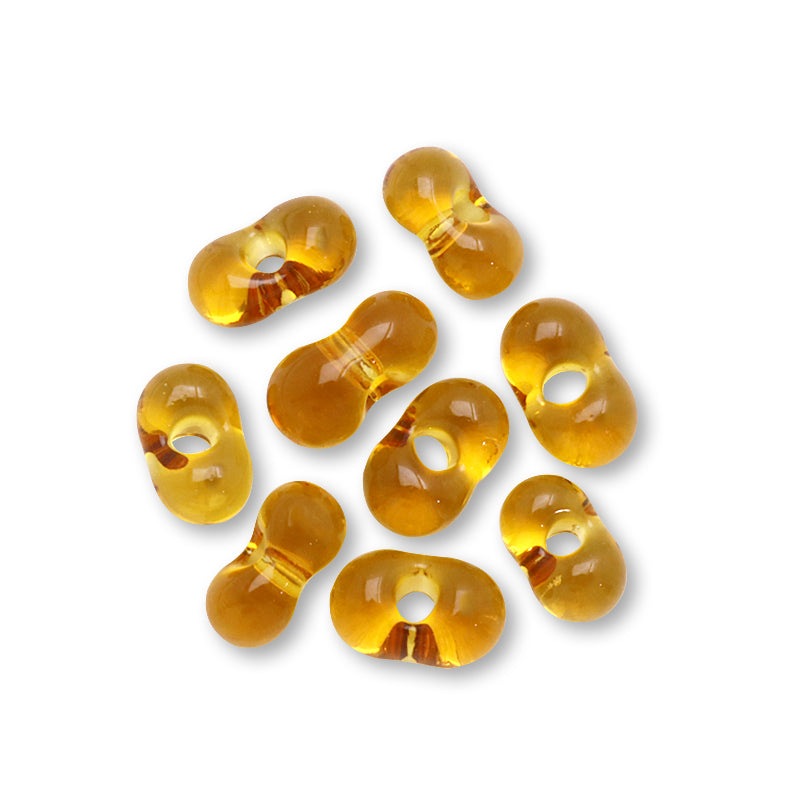 Czech Seed Farfalle Dark Topaz