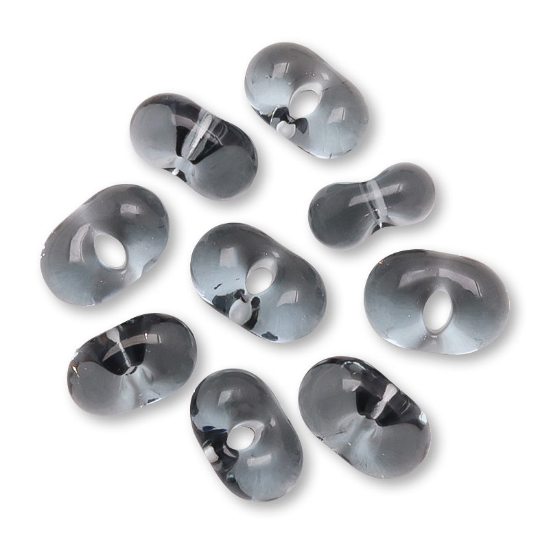 Czech Seed Farfalle Black Diamond