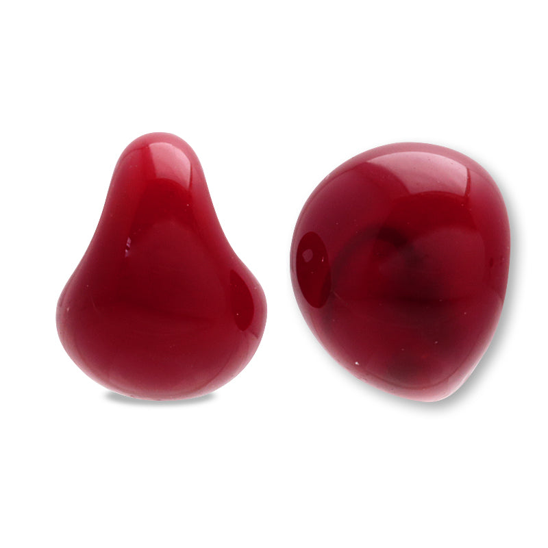 Teardrop Beads Brick Red