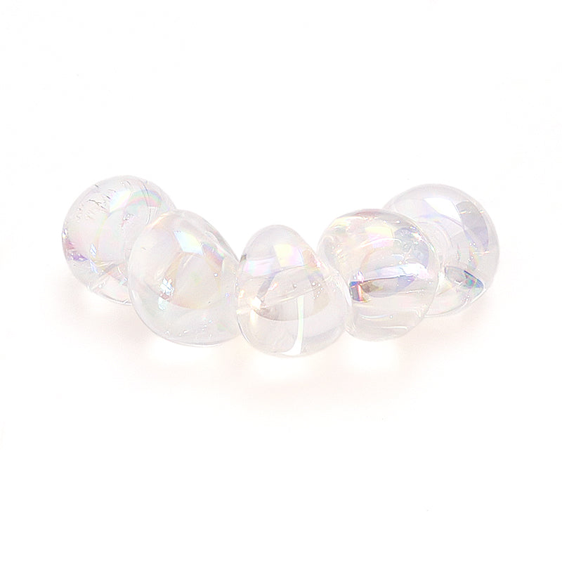 Teardrop Beads Dazzlin White