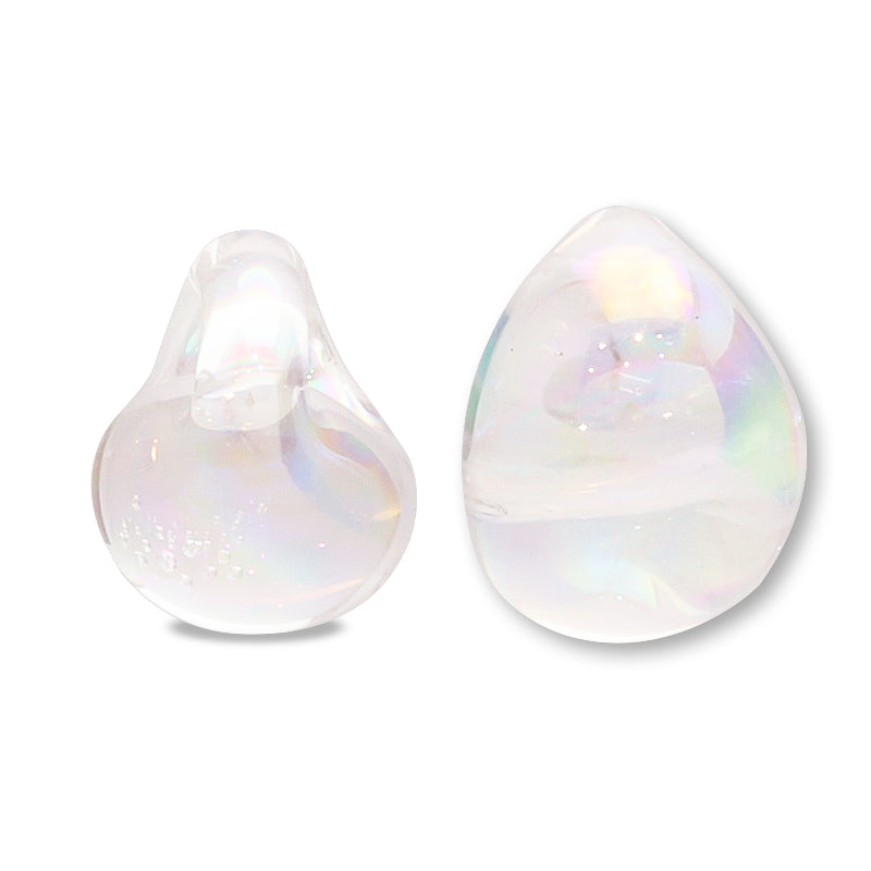 Teardrop Beads Dazzlin White