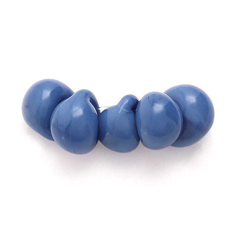 ティアドロップビーズ ソルトブルー