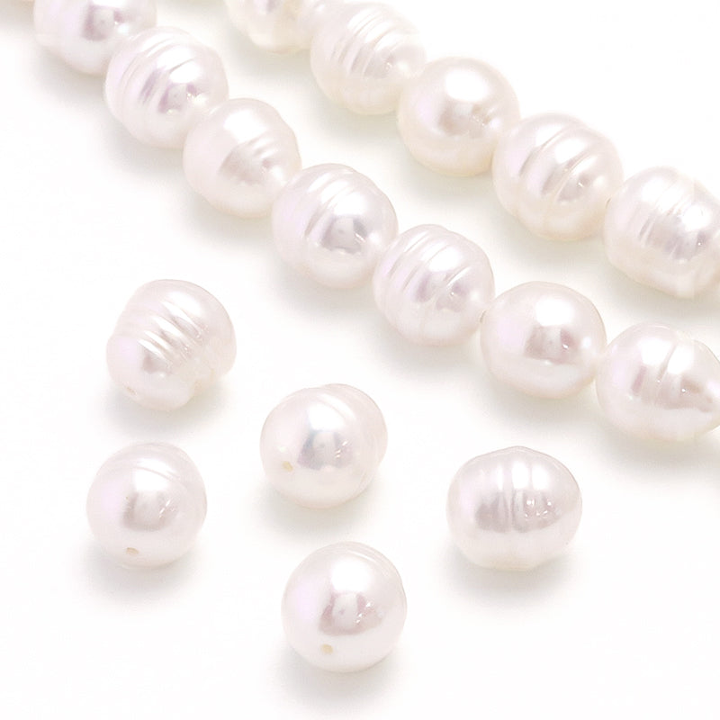 Freshwater Pearl Round Circle White