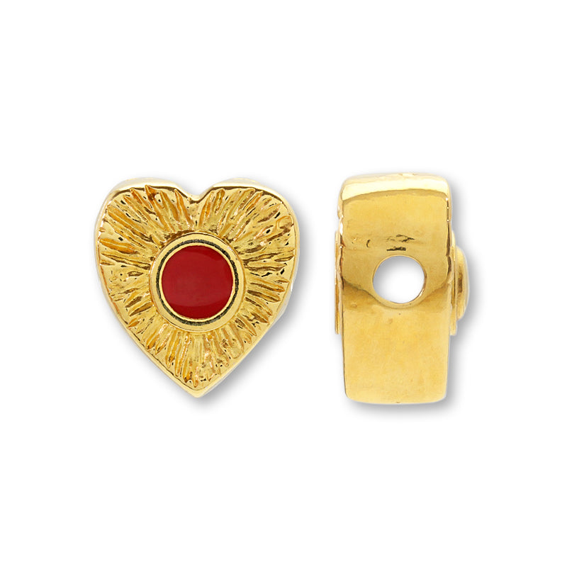 Greek parts heart side hole red/G