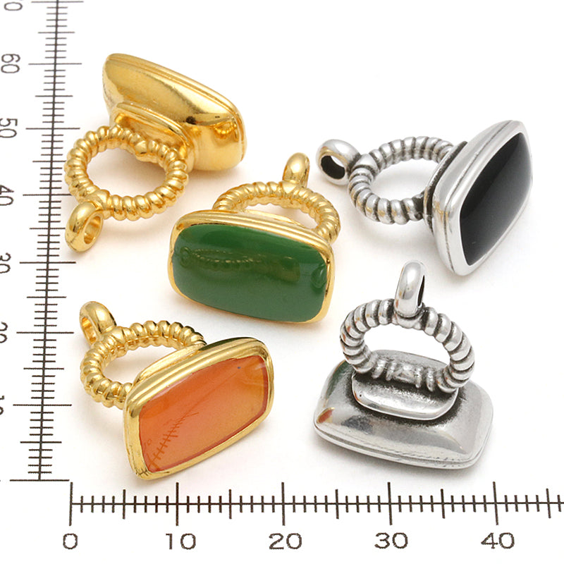 ギリシャパーツ  レクタングルスタンパー グリーン/G