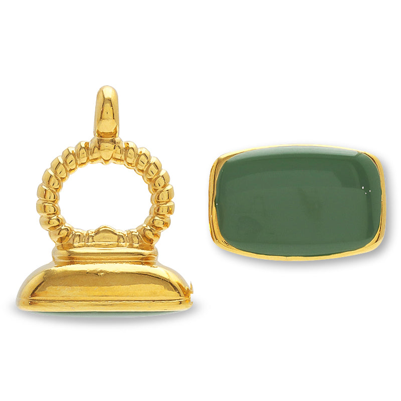 ギリシャパーツ  レクタングルスタンパー グリーン/G