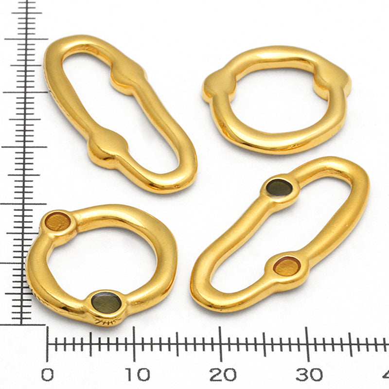 ギリシャパーツ オーバルリング マルチ/G