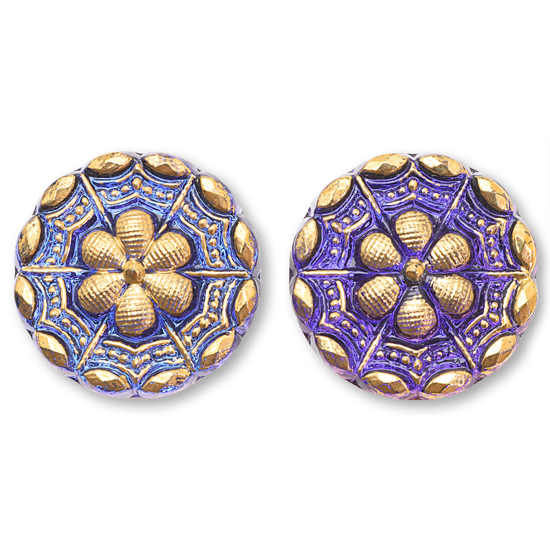 チェコ カボション センターフラワー2 ボルケーノ/G – 貴和製作所