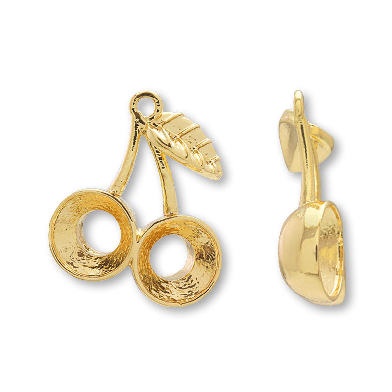 石座チャーム サクランボ ゴールド – 貴和製作所オンラインストア