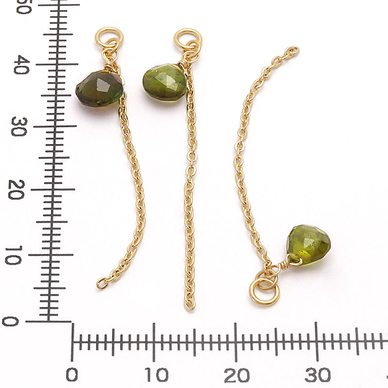 Natural stone glasses clasp custom parts green tourmaline/230SF