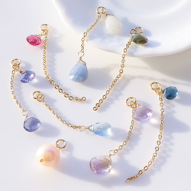 天然石 めがね留めカスタムパーツ ロンドンブルートパース/230SF