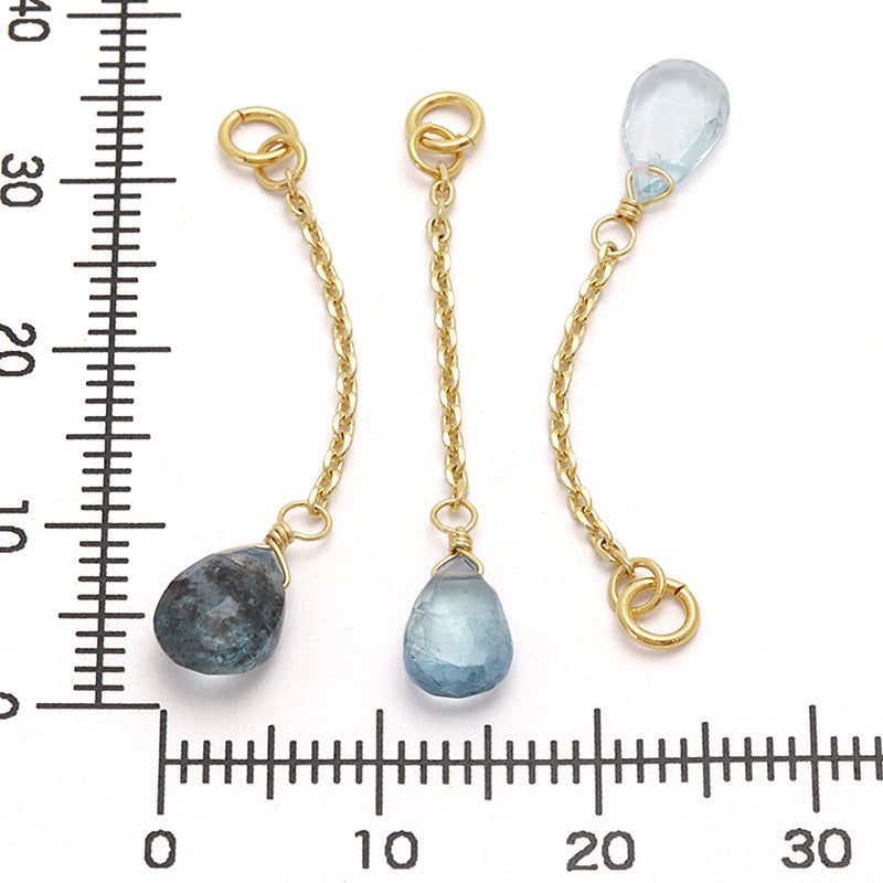 Natural stone glasses clasp custom parts Aquamarine/235SDC4