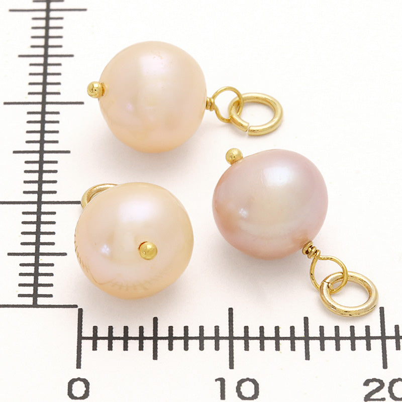 淡水パール めがね留めカスタムパーツ ポテト マルチカラー