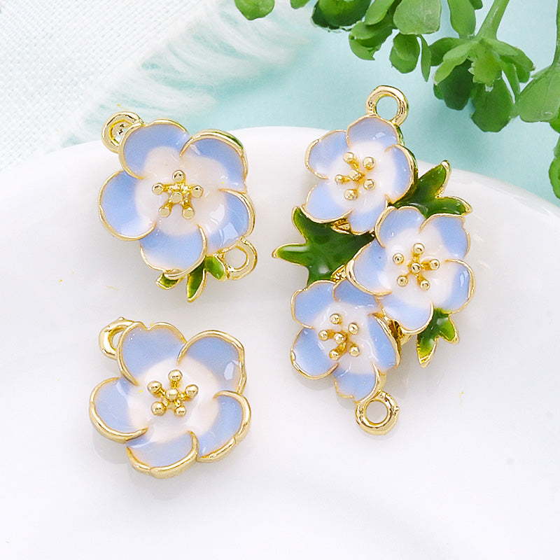 Charm Nemophila No.1 1 ring light blue/G