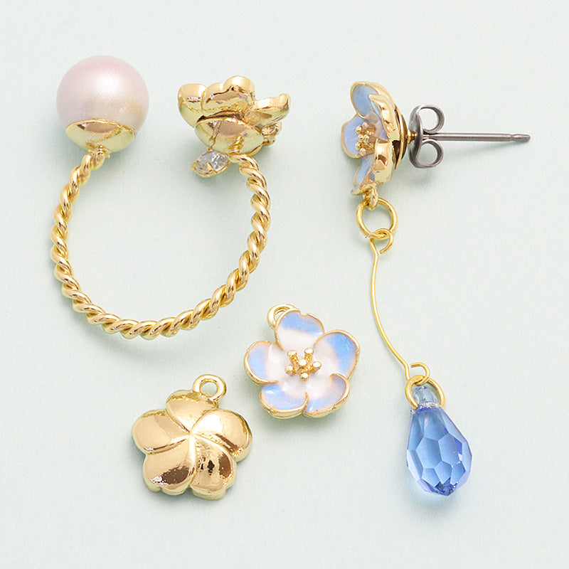 Charm Nemophila No.1 1 ring light blue/G