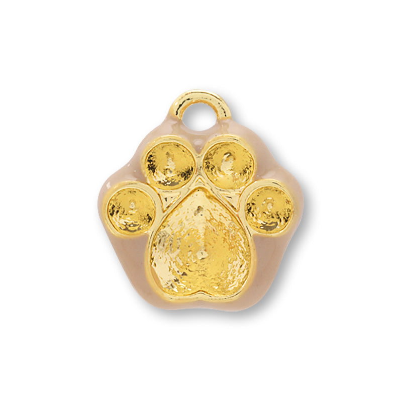 BezelCharm Paw Beige/G