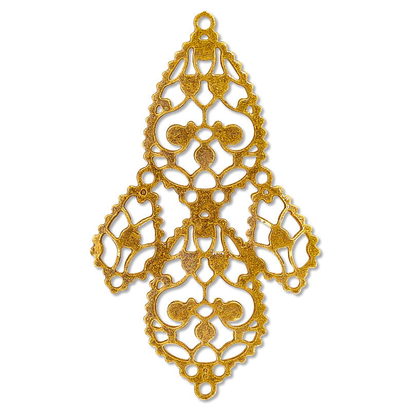 Italian filigree parts Botanica gold