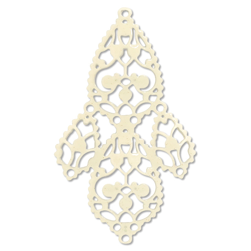 Italian filigree parts Botanica ivory