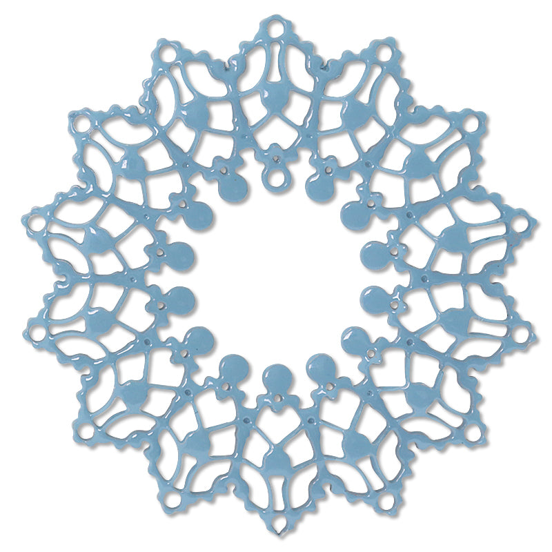 Italian filigree parts wreath Lt. Blue
