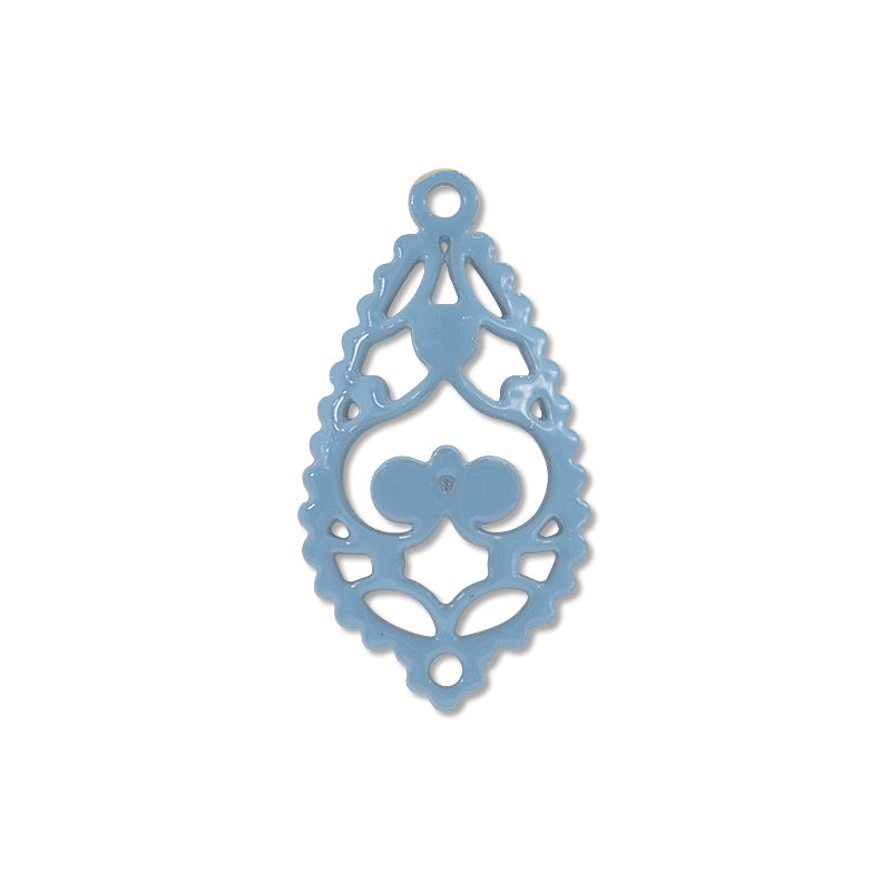 Italian filigree parts drop Lt. Blue