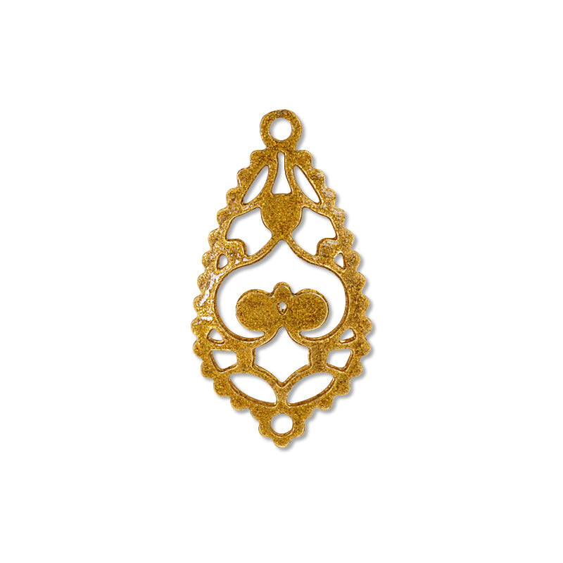 Italian filigree parts drop gold