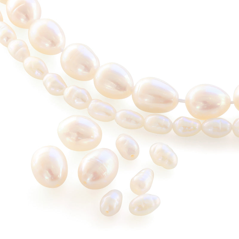 Freshwater pearl rice deformation white