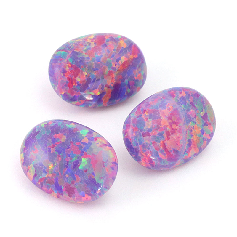 人工オパール(KYOTO OPAL) オーバル ラベンダー