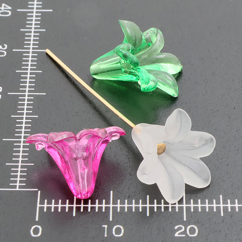 アクリル ドイツ製 花27 フューシャピンク